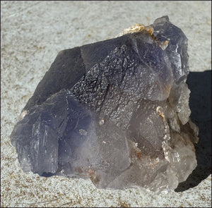 Lovely 1/2lb BLUE Fluorite Crystal Specimen with Hematite - Calming, Divination
