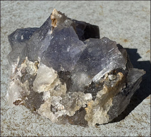 Lovely 1/2lb BLUE Fluorite Crystal Specimen with Hematite - Calming, Divination
