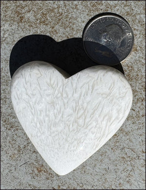 ~Shimmery~ Polished Scolecite Crystal HEART - Clearing and Releasing