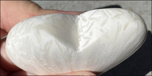 ~Shimmery~ Polished Scolecite Crystal HEART - Clearing and Releasing
