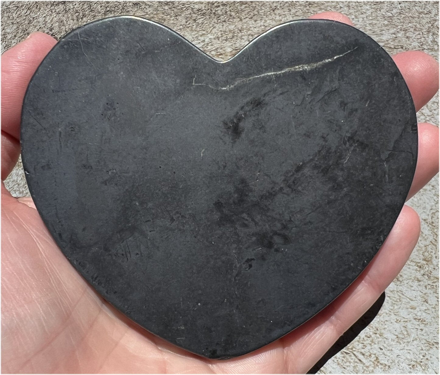 Heart Shaped SHUNGITE Charging Plate - Boost healing abilities, Connect with Mother Earth