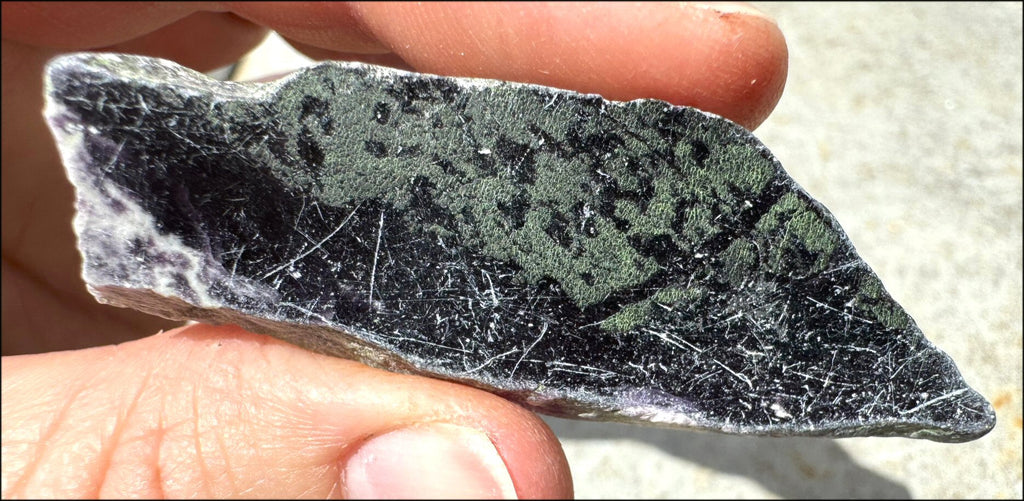 50ct Polished Kammererite Slice - Boost self-esteem, Appreciate life's beauty