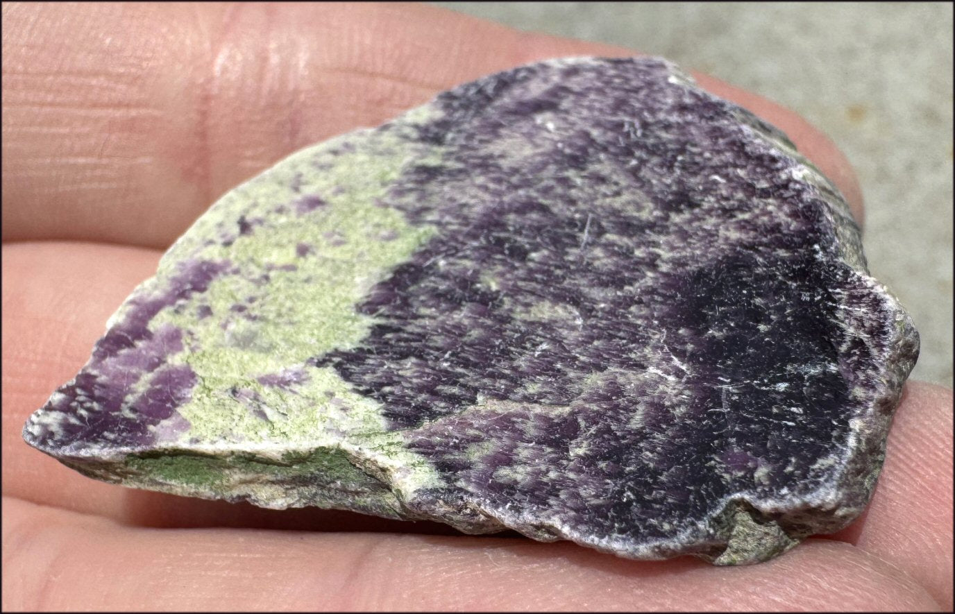 50ct Polished Kammererite Slice - Boost self-esteem, Appreciate life's beauty