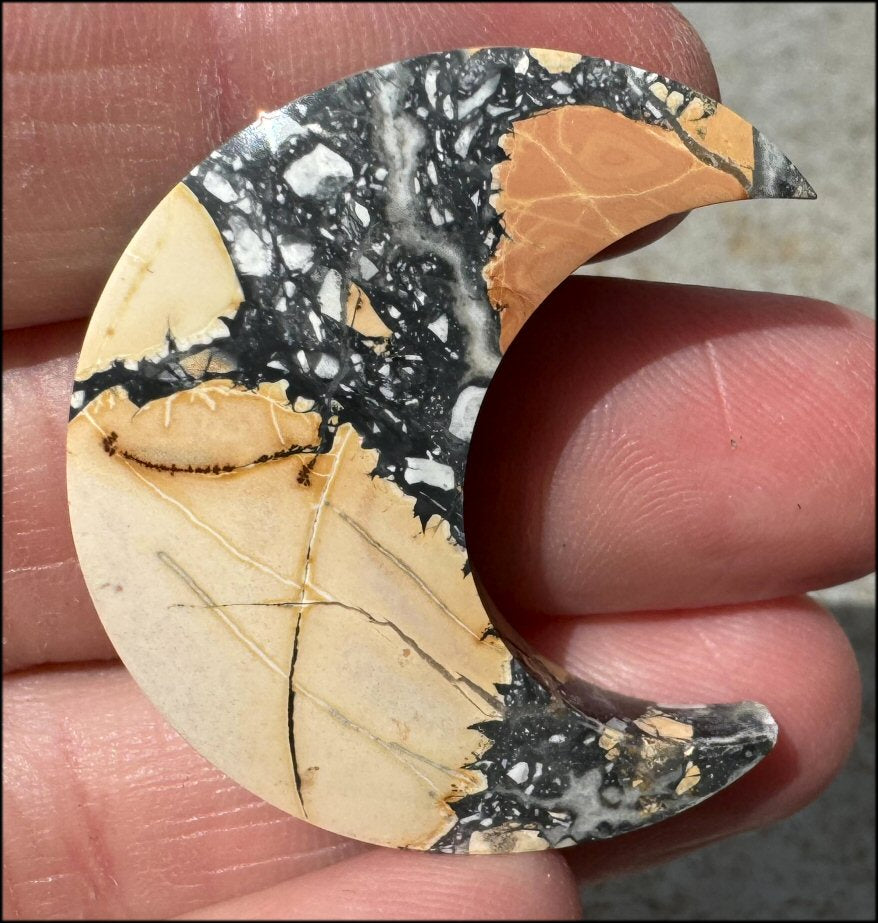 Maligano Jasper CRESCENT MOON - Let go of negative thoughts/patterns