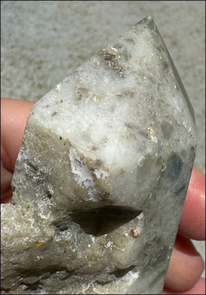 Mongolian FLUORITE Crystal Obelisk - Peace & Calm, Great for meditation!