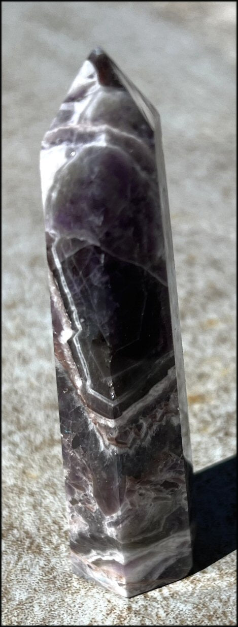 Polished Brazilian Super 7 Crystal Obelisk - AKA Melody's Stone