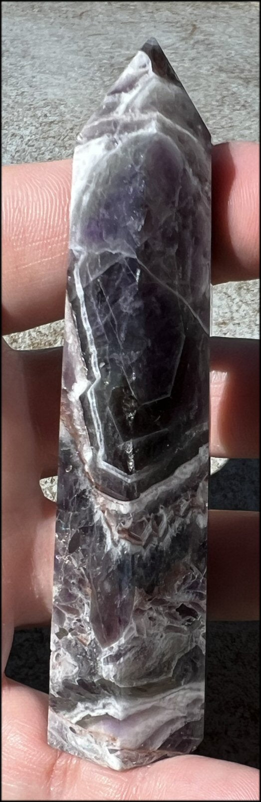 Polished Brazilian Super 7 Crystal Obelisk - AKA Melody's Stone
