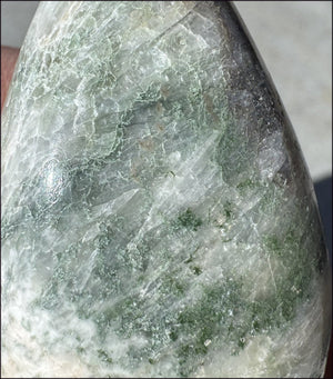 Celadonite Pocket / Palm Stone - Connect with Nature Beings, Heart Chakra
