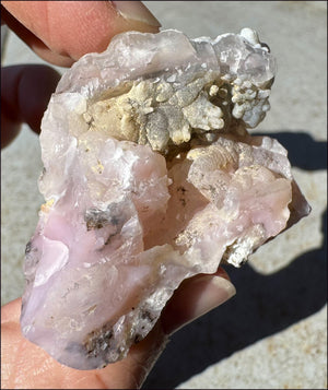 Pink Peruvian Opal Crystal Specimen - Inspiration, Heart Chakra!