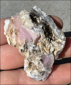 Pink Peruvian Opal Crystal Specimen - Inspiration, Heart Chakra!