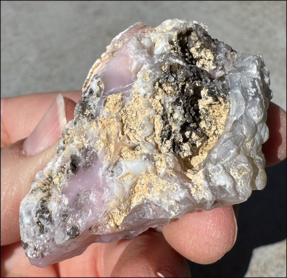 Pink Peruvian Opal Crystal Specimen - Inspiration, Heart Chakra!
