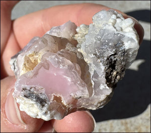 Pink Peruvian Opal Crystal Specimen - Inspiration, Heart Chakra!