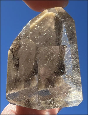 Rutilated Brazilian Shaman's Window Crystal Point - with Synergy 15+ years