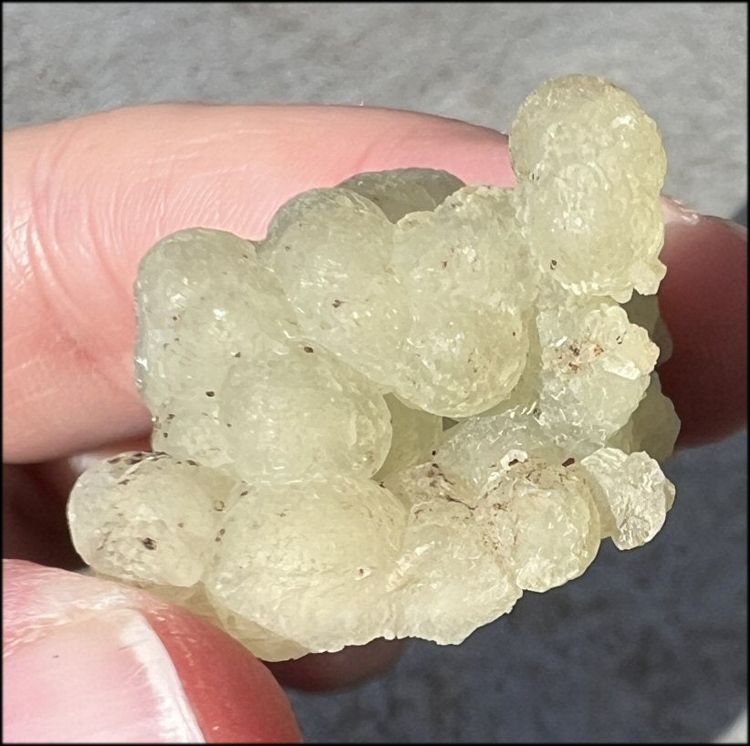 80ct Botryoidal PREHNITE Crystal Specimen - Connect with Guides - with Synergy 6+ years
