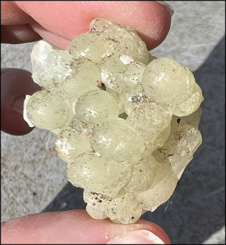 80ct Botryoidal PREHNITE Crystal Specimen - Connect with Guides - with Synergy 6+ years