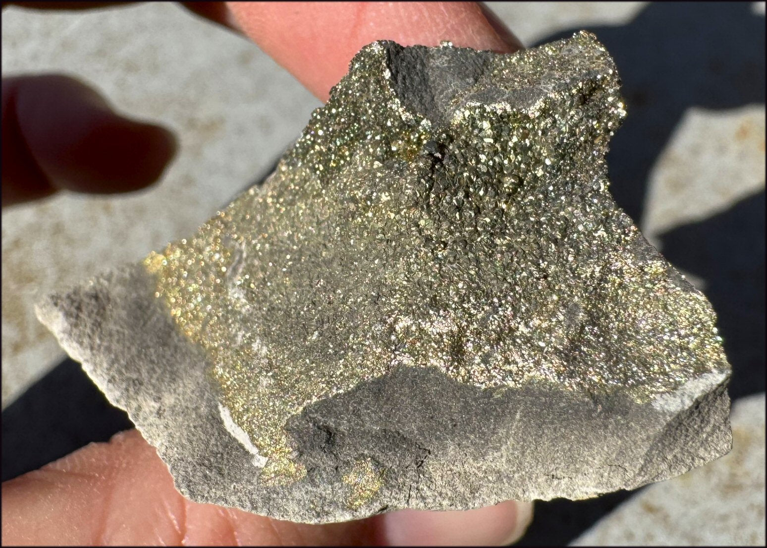 Druzy Pyrite on Septaria from Volga River - Protection, Stability