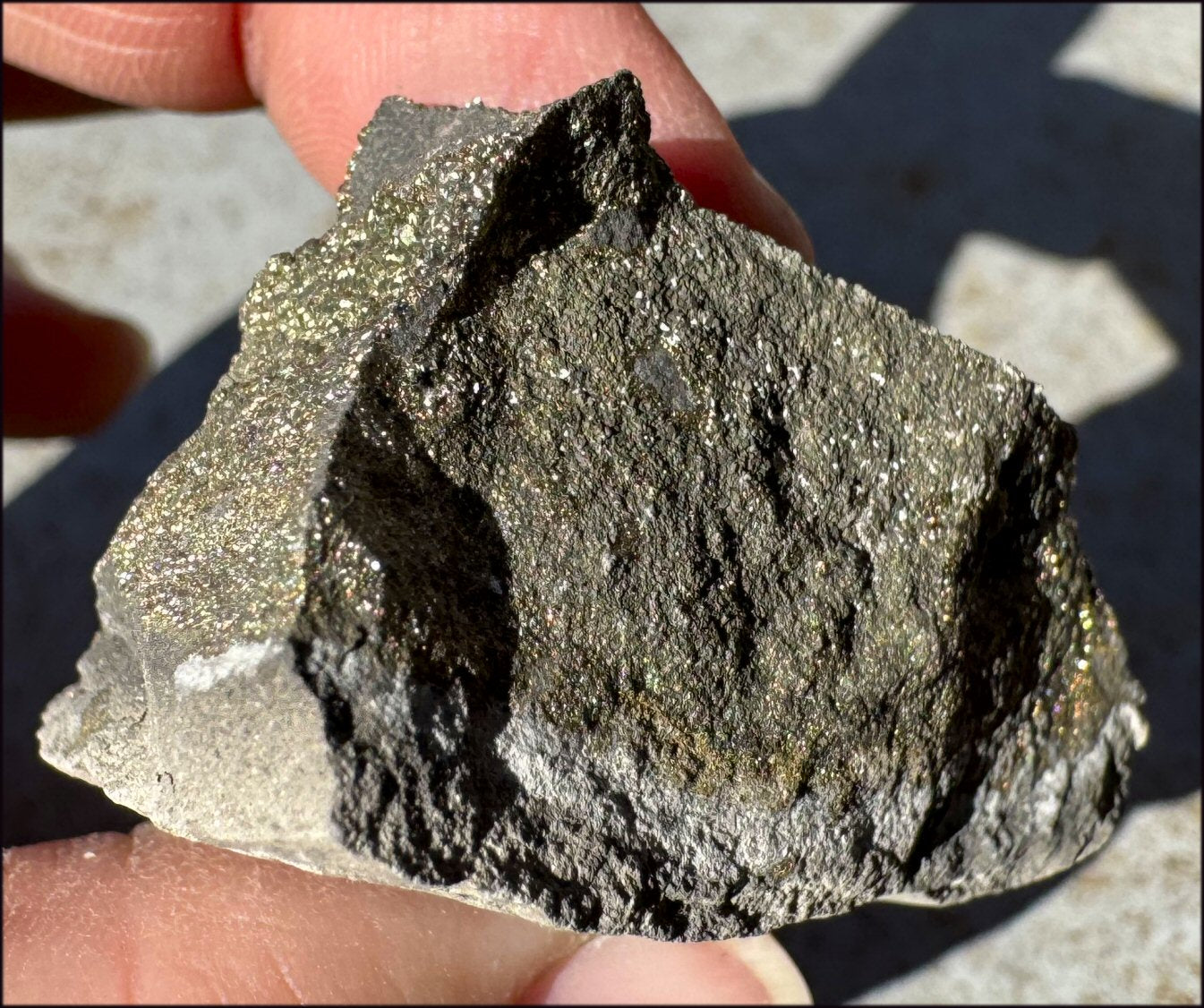 Druzy Pyrite on Septaria from Volga River - Protection, Stability
