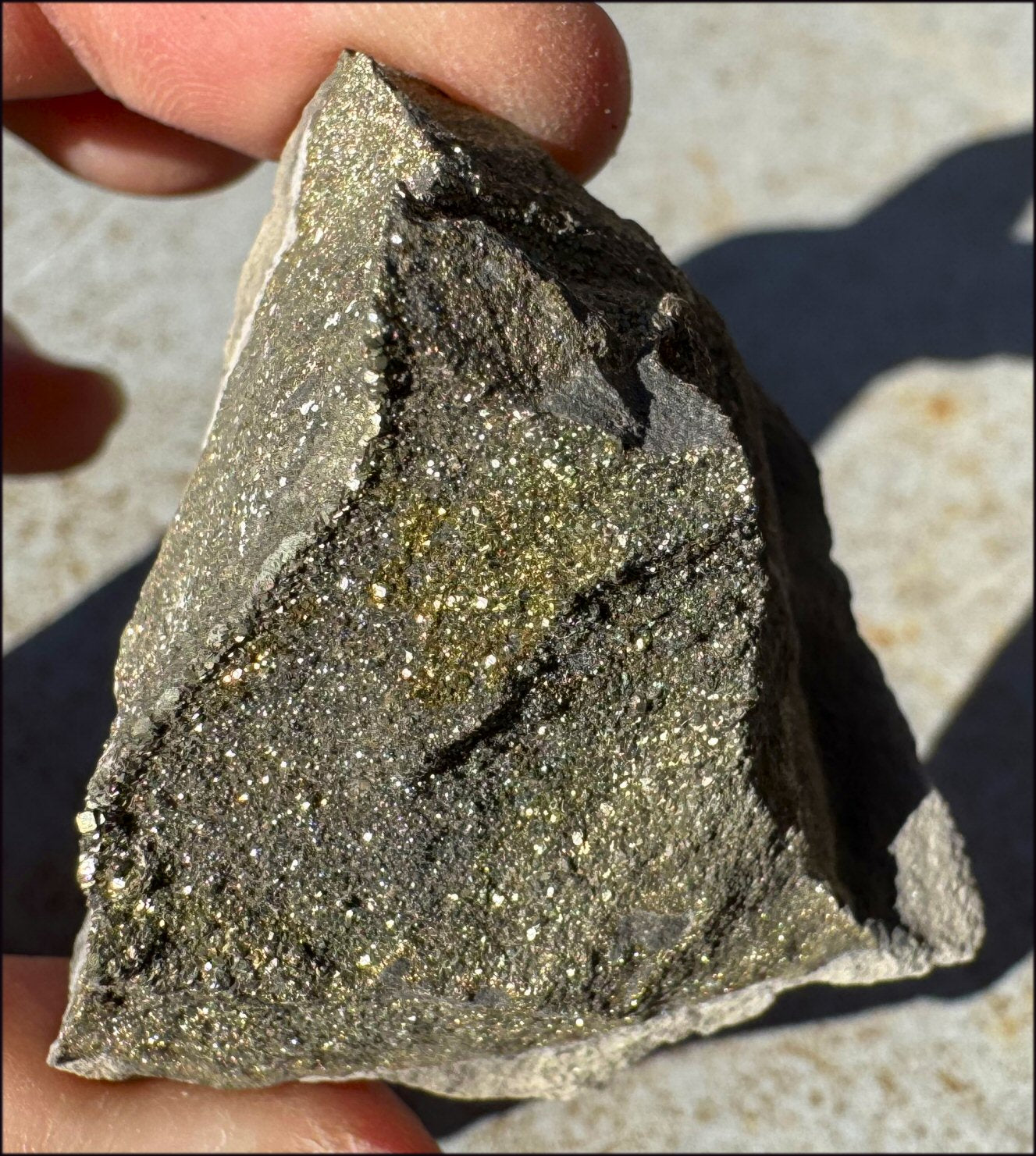 Druzy Pyrite on Septaria from Volga River - Protection, Stability