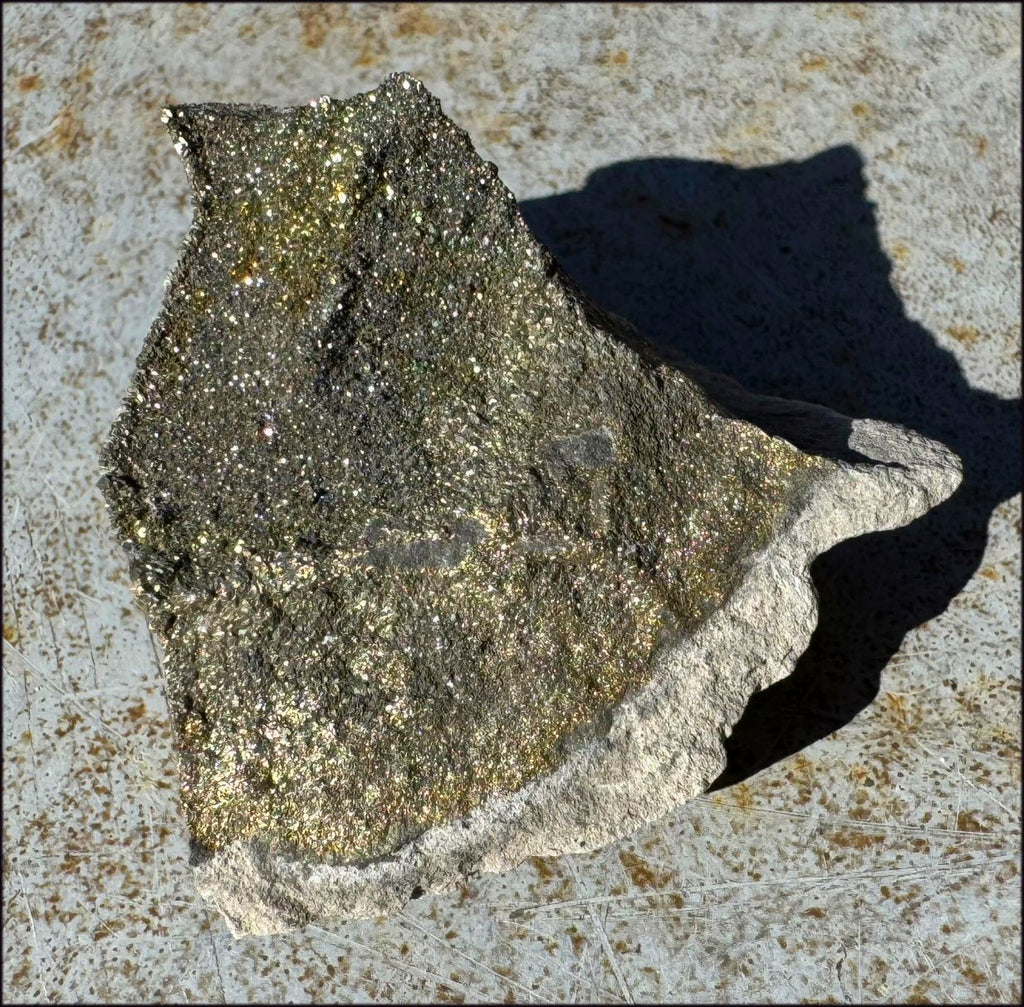 Druzy Pyrite on Septaria from Volga River - Protection, Stability