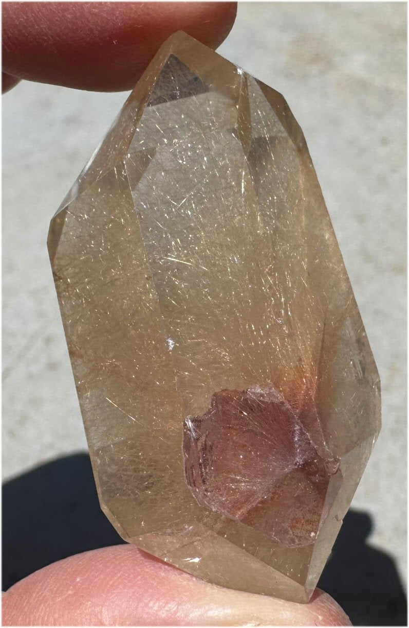 Double Terminated RUTILATED QUARTZ Crystal - with Synergy 15+ years