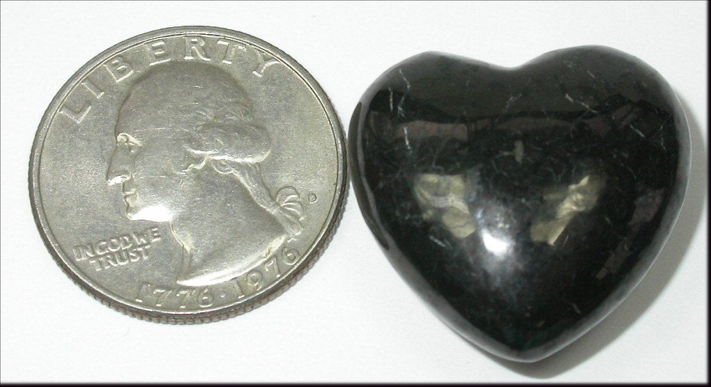 1 Shungite POCKET HEART - Protection, Vitality