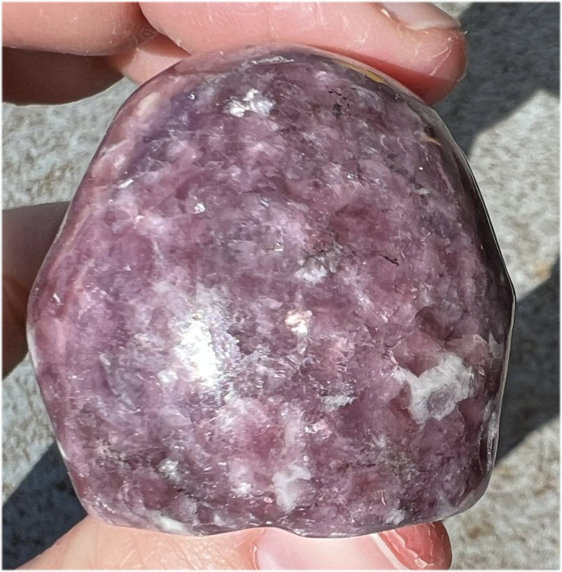LEPIDOLITE Crystal Skull - AKA Lavenderine - Relaxation, Optimism