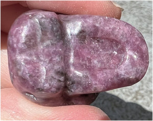 Small LEPIDOLITE Crystal Skull - AKA Lavenderine - Relaxation, Optimism