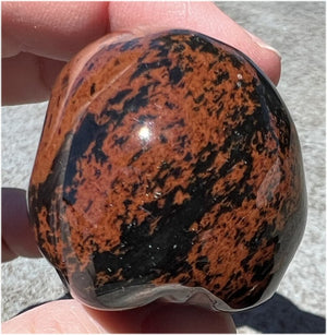 Mahogany Obsidian CRYSTAL SKULL - Eliminate blocks, Root Chakra