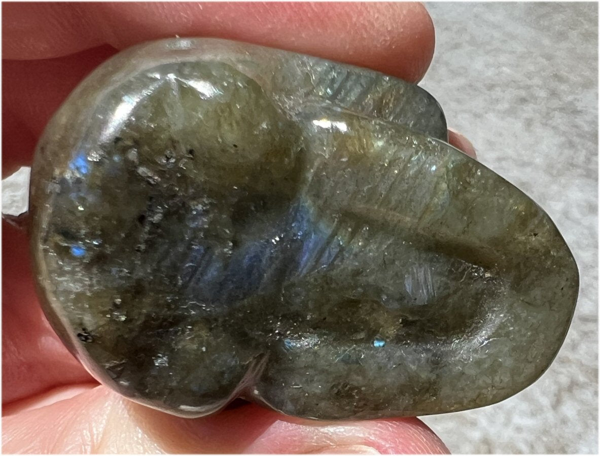 ~Super Cute~ Labradorite CRYSTAL SKULL - Work with Nature Spirits