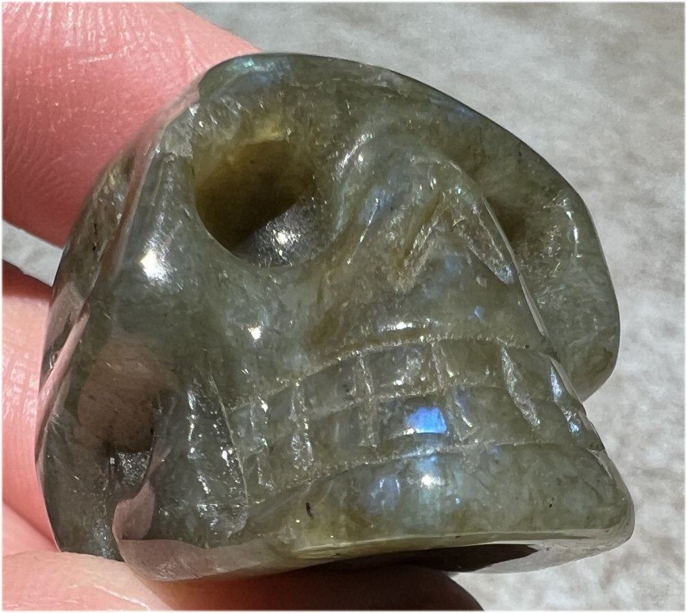 ~Super Cute~ Labradorite CRYSTAL SKULL - Work with Nature Spirits