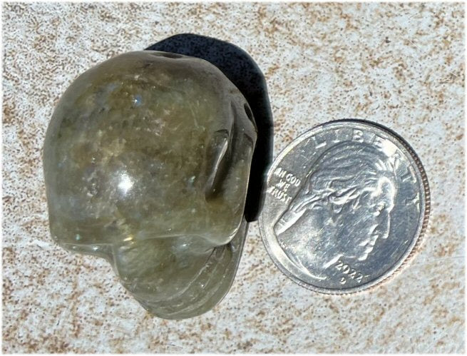 ~Super Cute~ Labradorite CRYSTAL SKULL - Work with Nature Spirits