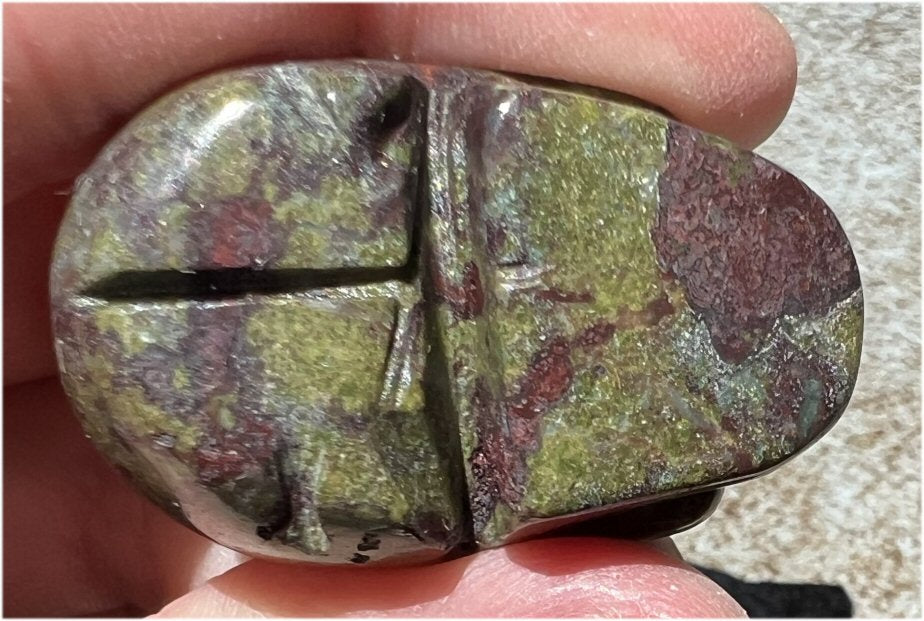 Dragon's Blood Jasper CRYSTAL SKULL - Enhance Emotional+Spiritual Growth