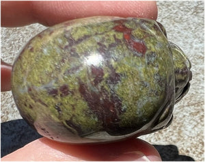 Dragon's Blood Jasper CRYSTAL SKULL - Enhance Emotional+Spiritual Growth