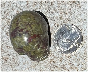 Dragon's Blood Jasper CRYSTAL SKULL - Enhance Emotional+Spiritual Growth