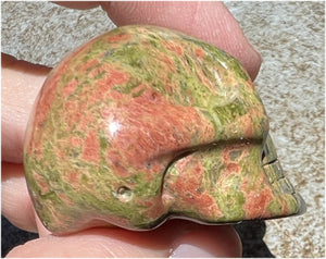 UNAKITE Crystal Skull - Self-Growth, Connect with Animal Totem