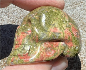 UNAKITE Crystal Skull - Self-Growth, Connect with Animal Totem
