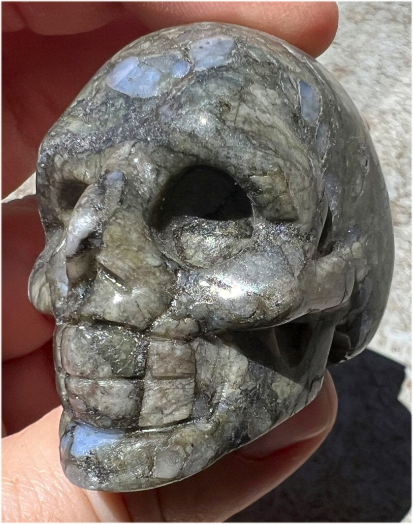~Rare~ Brazilian QUE SERA STONE Crystal Skull - Embrace the positive!
