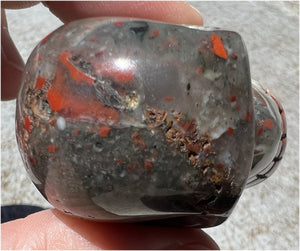 Hummingbird Agate CRYSTAL SKULL - Joy, Self-Healing