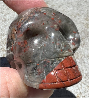 Hummingbird Agate CRYSTAL SKULL - Joy, Self-Healing