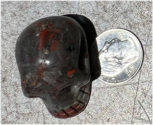 Hummingbird Agate CRYSTAL SKULL - Joy, Self-Healing