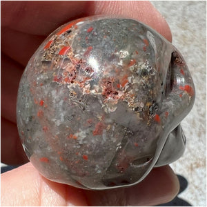 Hummingbird Agate CRYSTAL SKULL - Joy, Self-Healing