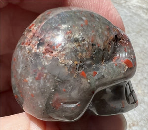 Hummingbird Agate CRYSTAL SKULL - Joy, Self-Healing