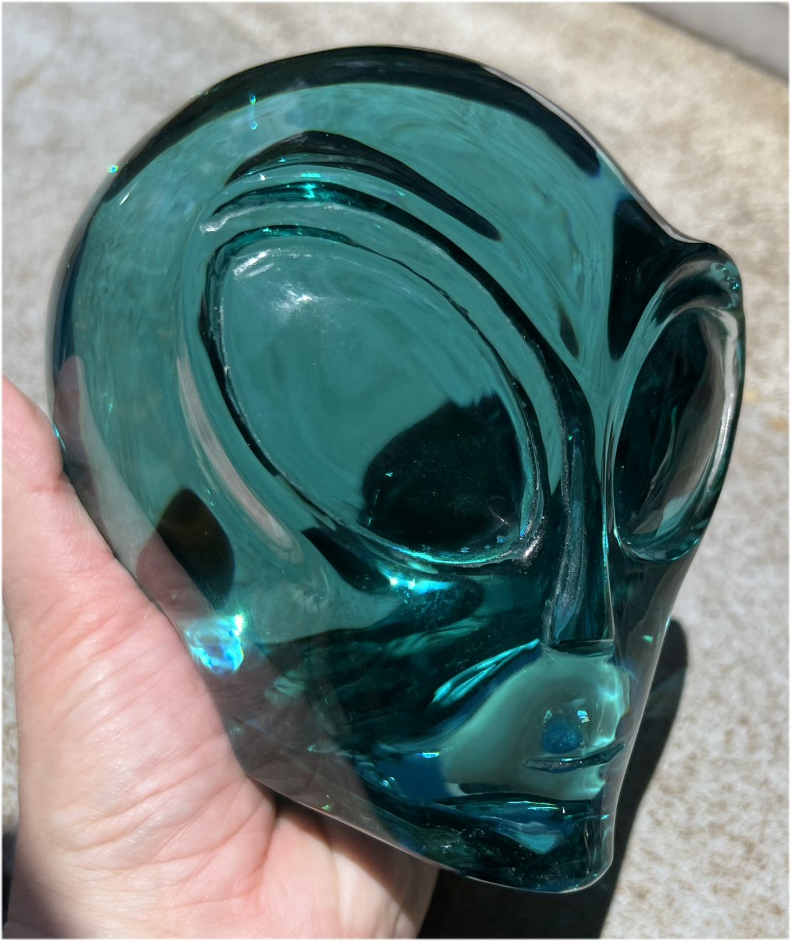 Life Size GAIA STONE Star Being / ET / Alien Crystal Skull - with Synergy 11+ years