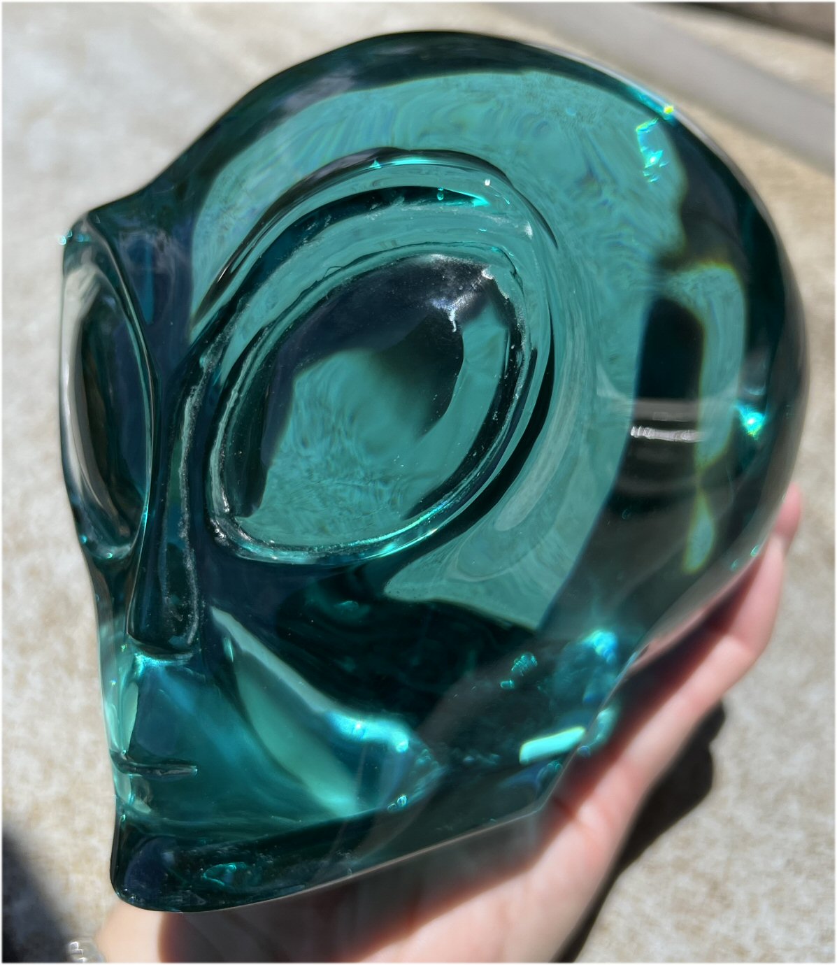 Life Size GAIA STONE Star Being / ET / Alien Crystal Skull - with Synergy 11+ years