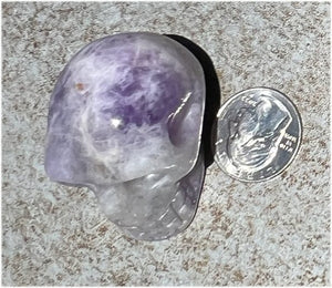 Chevron Amethyst Crystal Skull - Dream Work, Inner Journeying