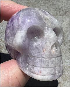 Chevron Amethyst Crystal Skull - Dream Work, Inner Journeying