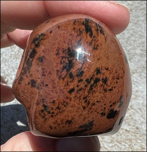 Mahogany Obsidian CRYSTAL SKULL - Strength, Root Chakra