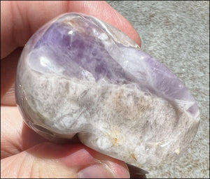 Chevron Amethyst Crystal Skull - Dream Work, Inner Journeying