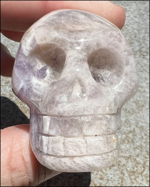 Chevron Amethyst Crystal Skull - Dream Work, Inner Journeying