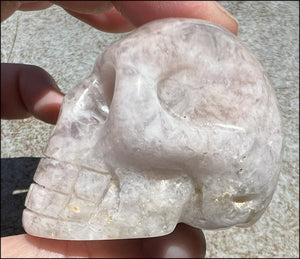 Chevron Amethyst Crystal Skull - Dream Work, Inner Journeying